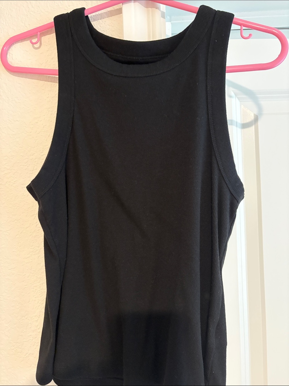 Classic Black Ribbed Tank Top